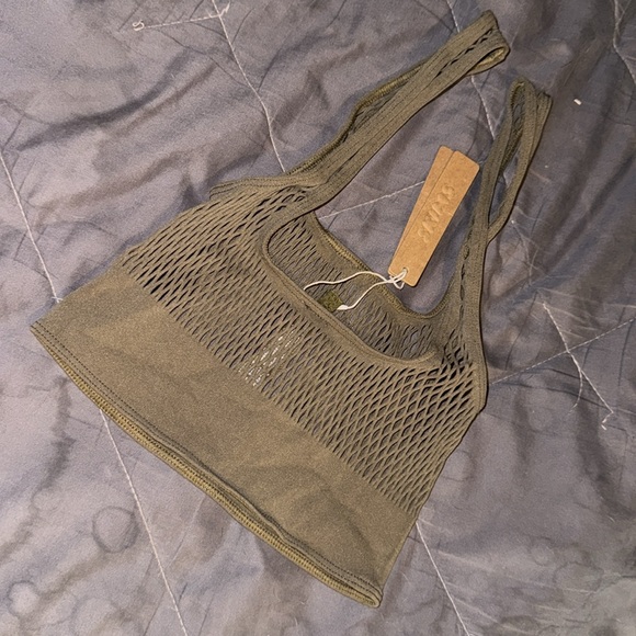 SKIMS ARMY WARP KNIT SCOOP NECK BRALETTE - Picture 3 of 5